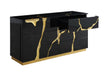 Aspen - Modern Black and Gold Dresser