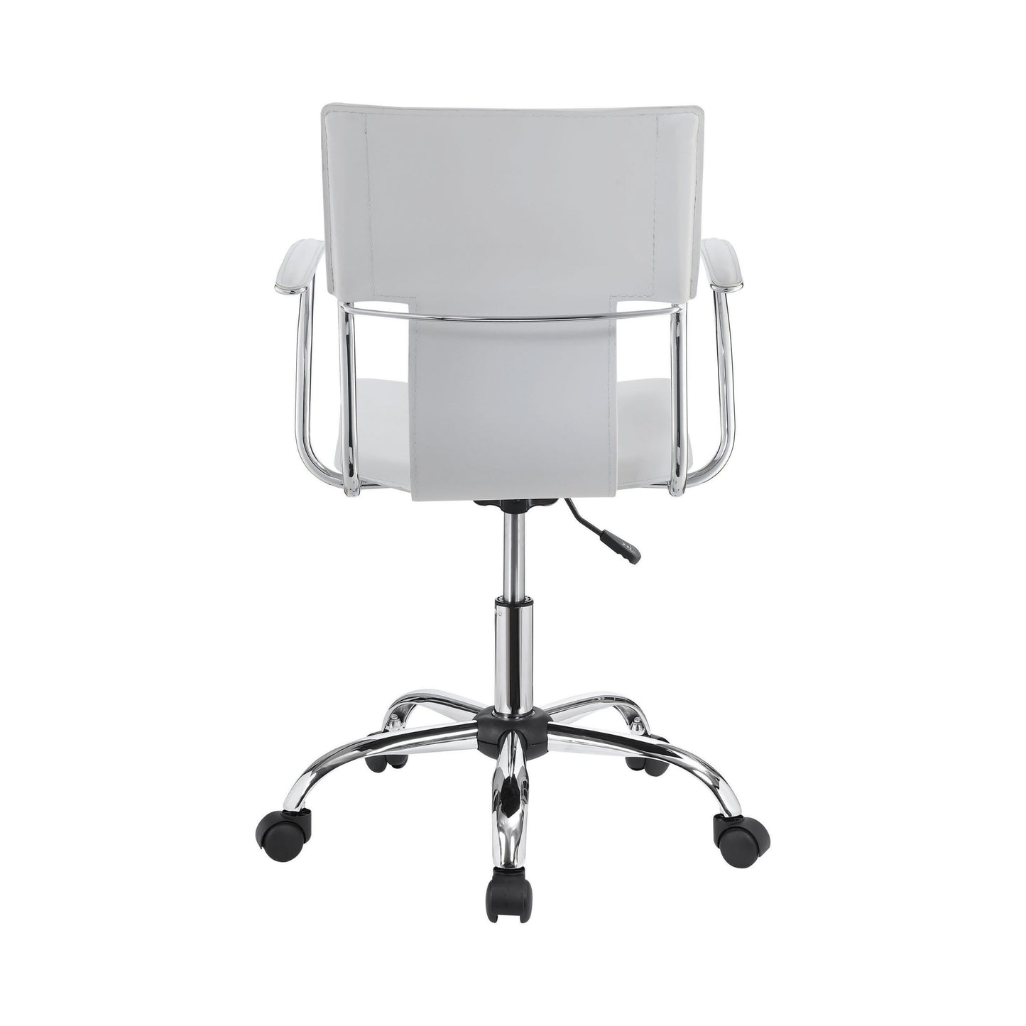 WHITE - ADJUSTABLE HEIGHT OFFICE CHAIR