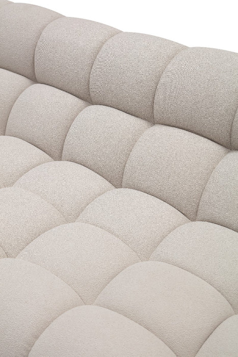 Yolonda - Modern Beige Curved Sectional Sofa