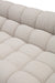 Yolonda - Modern Beige Curved Sectional Sofa