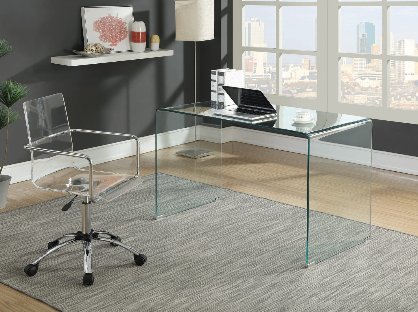 CLEAR ACRYLIC - OFFICE CHAIR