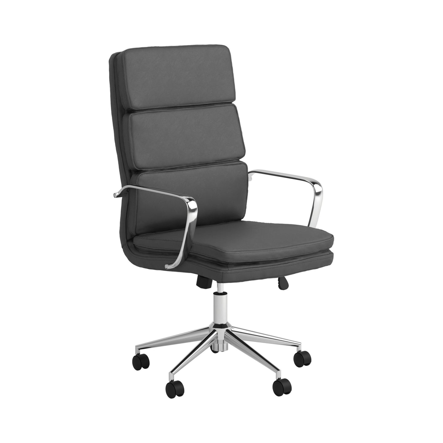 GREY - HIGH BACK UPHOLSTERED OFFICE CHAIR