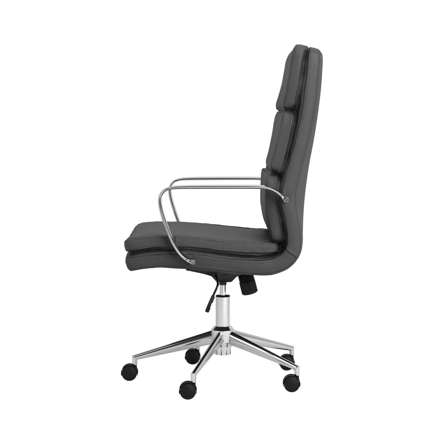 GREY - HIGH BACK UPHOLSTERED OFFICE CHAIR