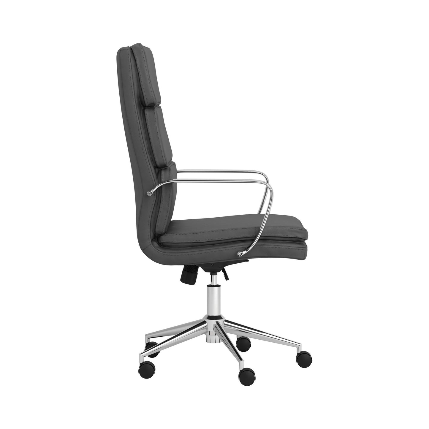 GREY - HIGH BACK UPHOLSTERED OFFICE CHAIR