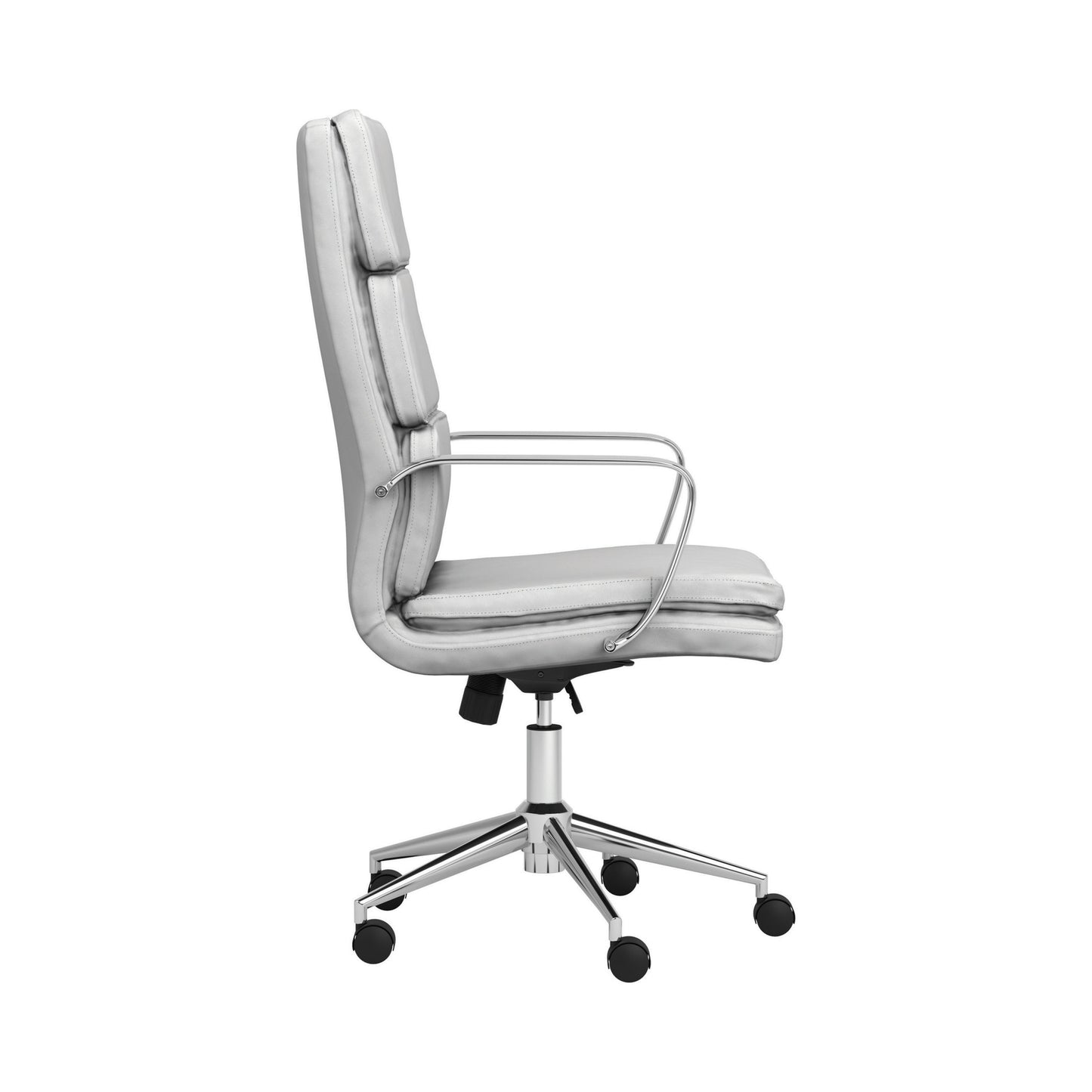 WHITE - HIGH BACK UPHOLSTERED OFFICE CHAIR