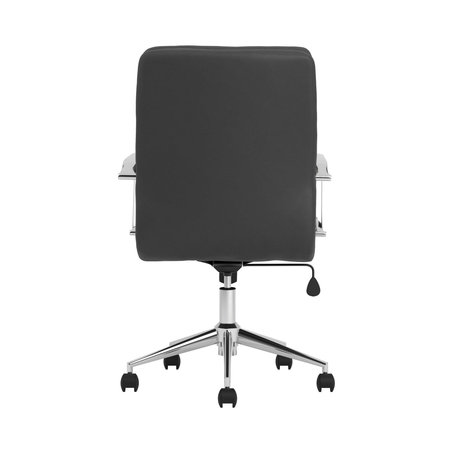 BLACK - STANDARD BACK UPHOLSTERED OFFICE CHAIR