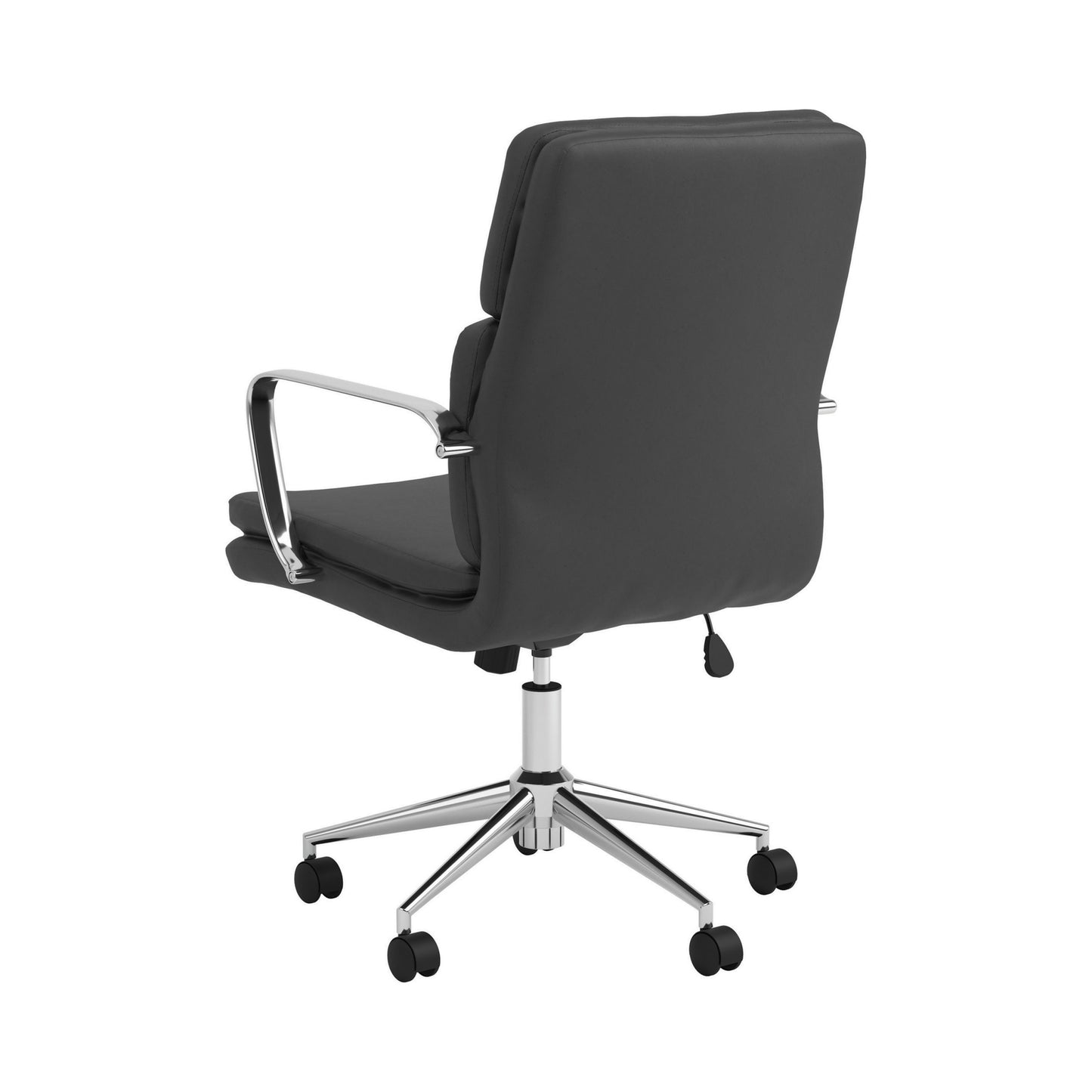 BLACK - STANDARD BACK UPHOLSTERED OFFICE CHAIR