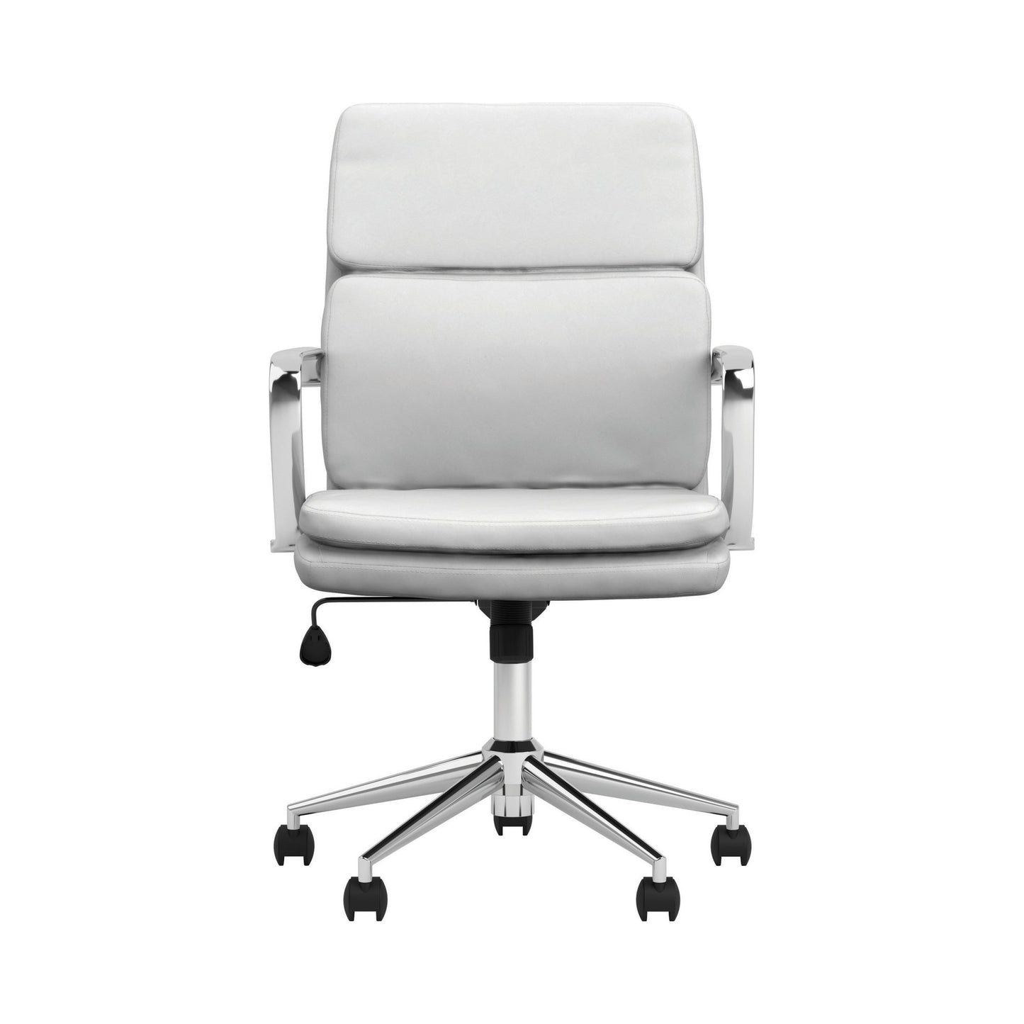 WHITE - STANDARD BACK UPHOLSTERED OFFICE CHAIR