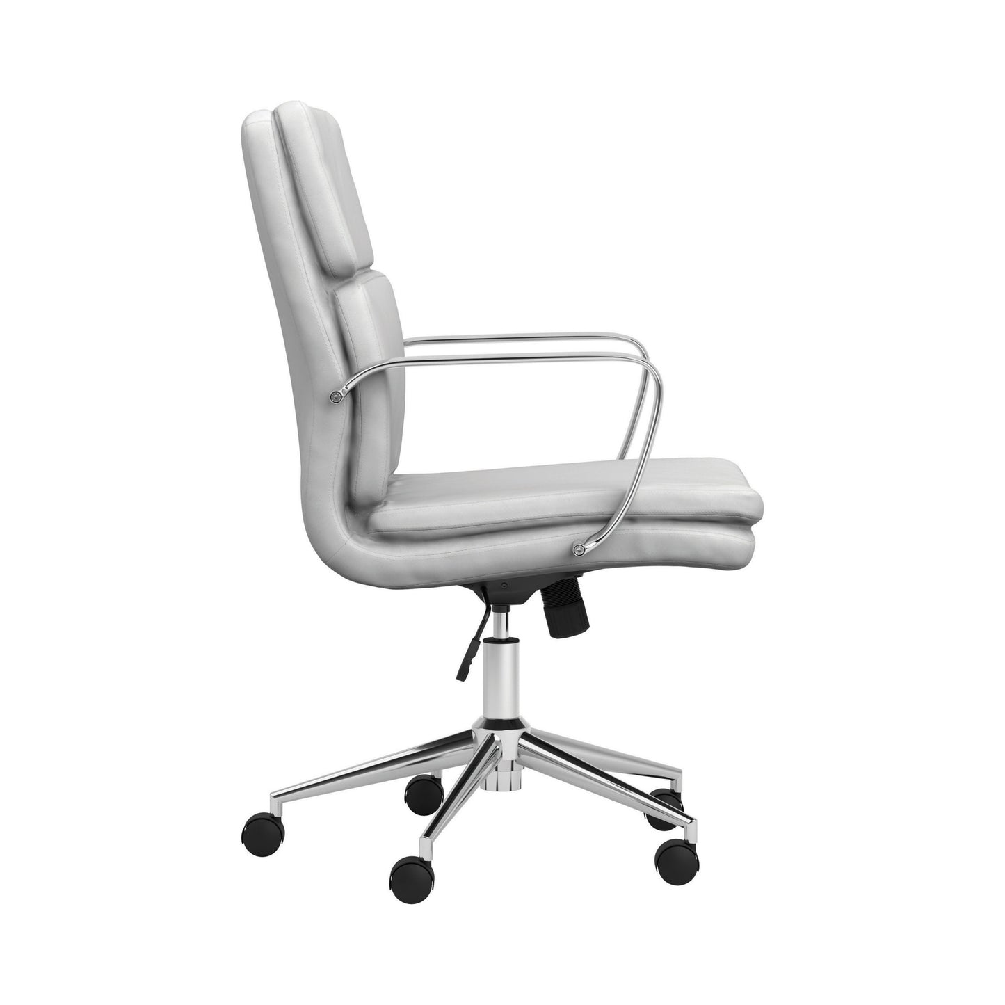 WHITE - STANDARD BACK UPHOLSTERED OFFICE CHAIR