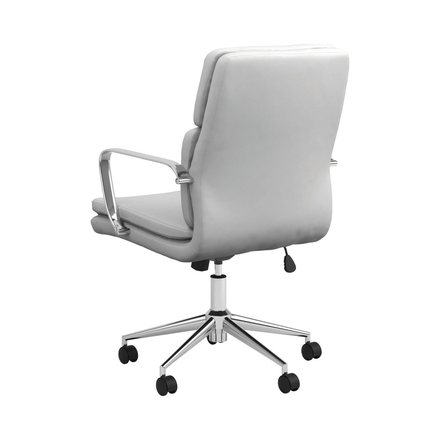 WHITE - STANDARD BACK UPHOLSTERED OFFICE CHAIR