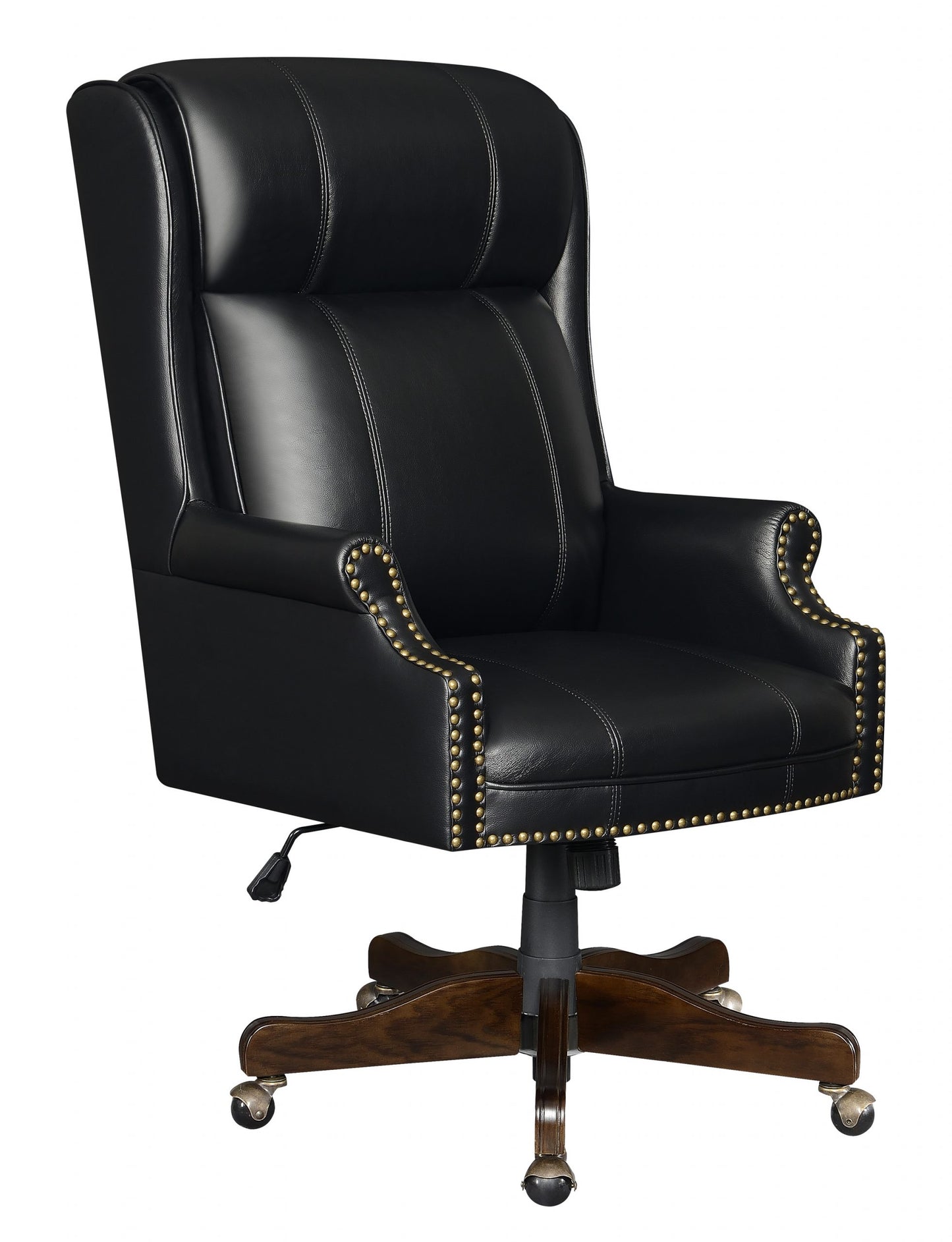 BLACK - UPHOLSTERED OFFICE CHAIR