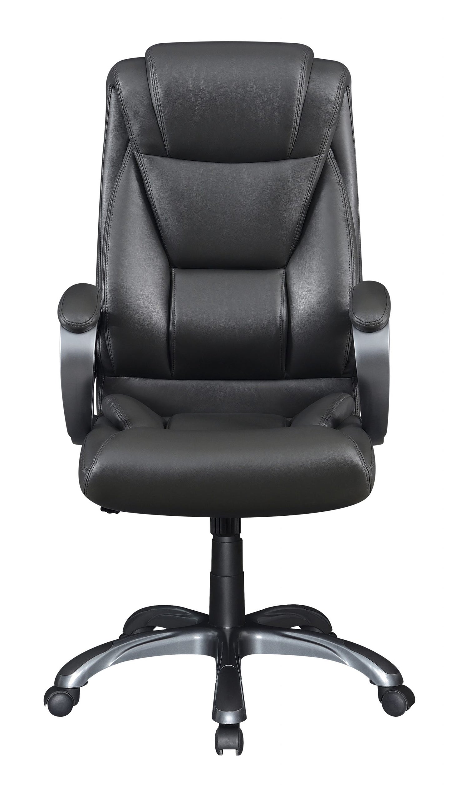 GREY - UPHOLSTERED HIGH BACK OFFICE CHAIR