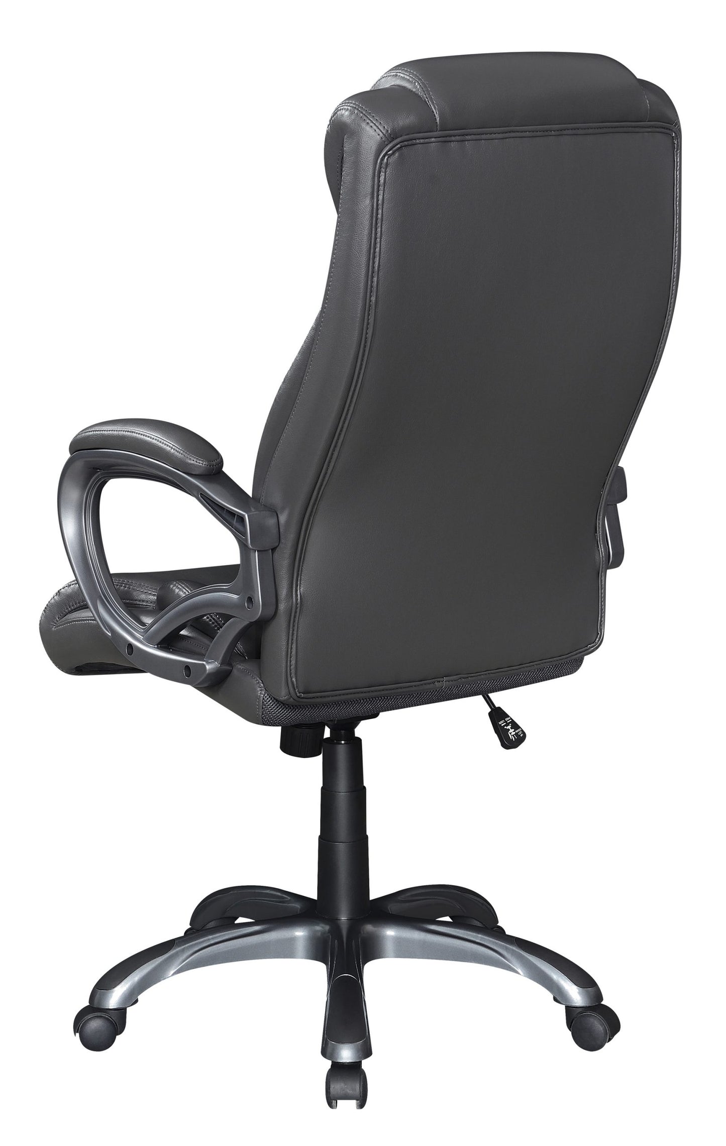 GREY - UPHOLSTERED HIGH BACK OFFICE CHAIR