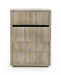 Roma - Modern Faux Travertine + Gold Chest