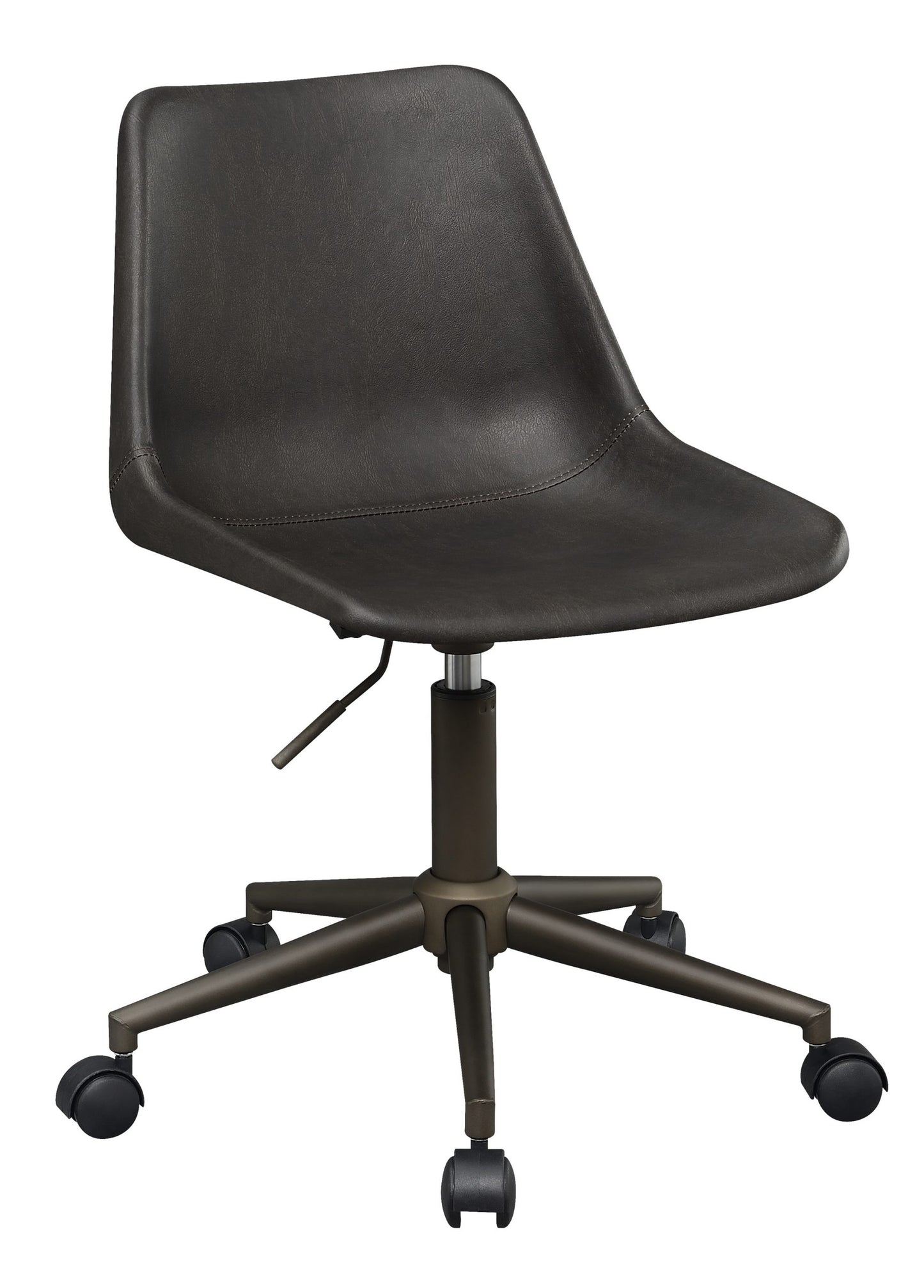 BROWN - ADJUSTABLE HEIGHT OFFICE CHAIR