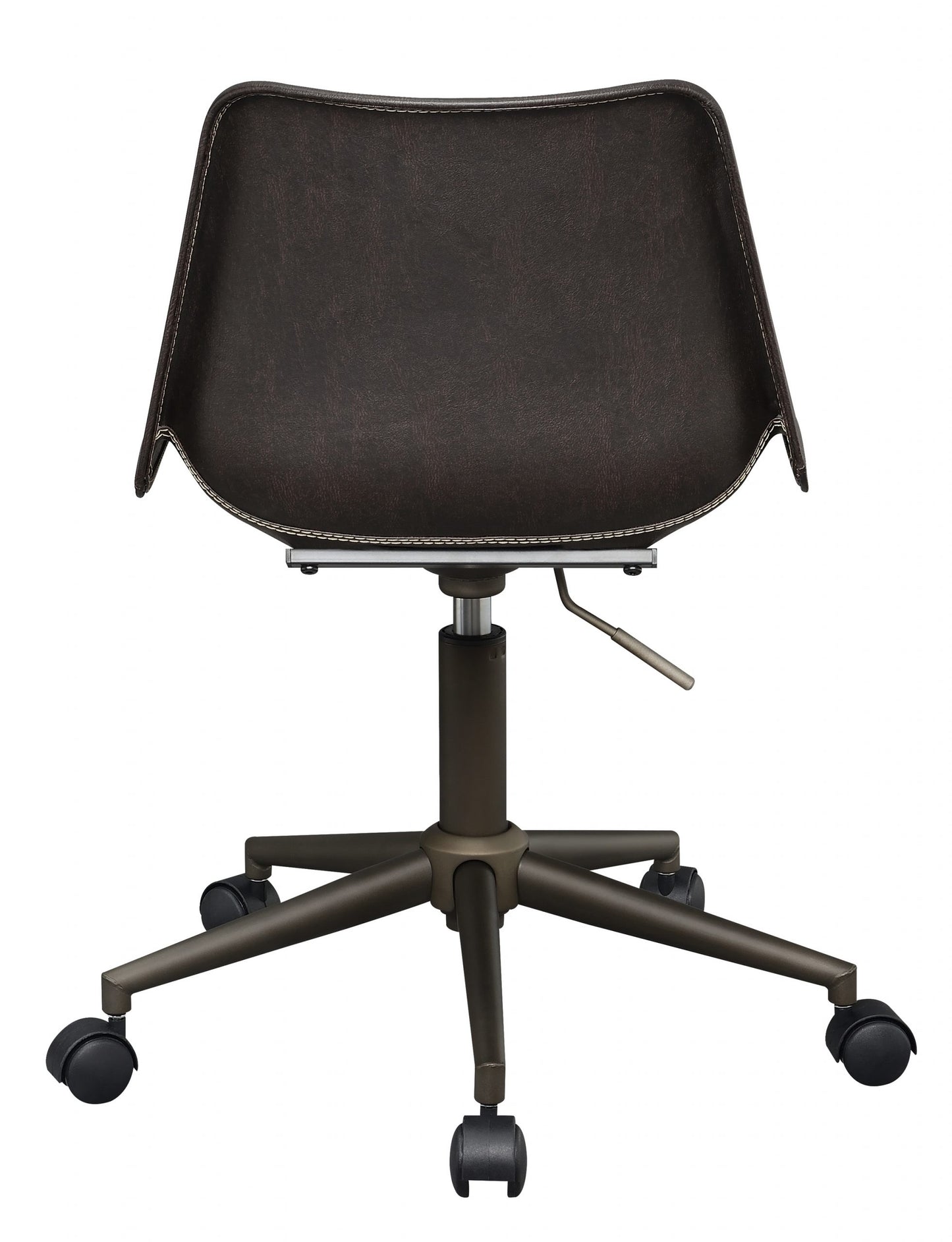 BROWN - ADJUSTABLE HEIGHT OFFICE CHAIR