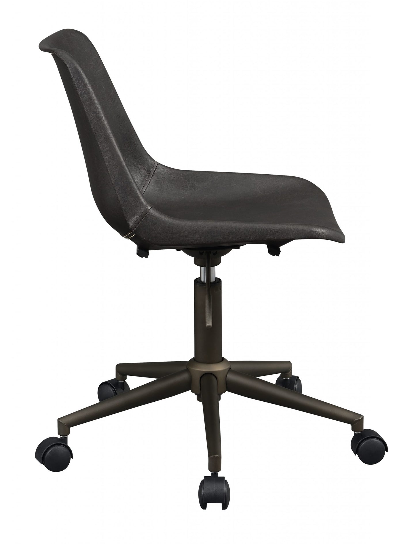 BROWN - ADJUSTABLE HEIGHT OFFICE CHAIR