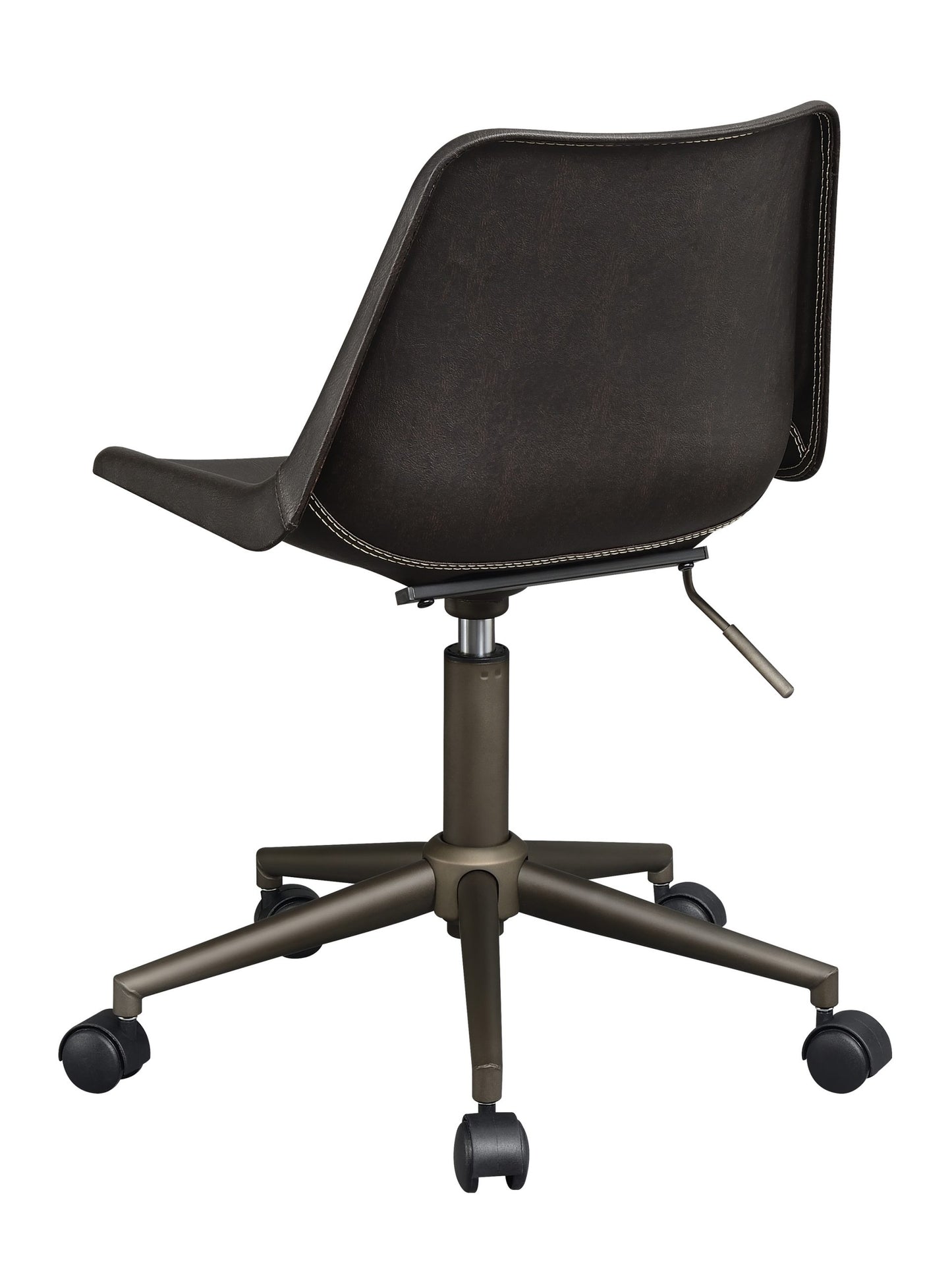 BROWN - ADJUSTABLE HEIGHT OFFICE CHAIR