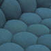 Yolonda - Modern Curved Dark Teal Fabric Sofa