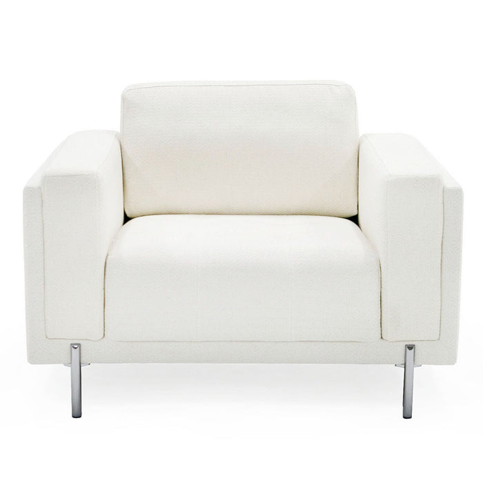 Schmidt - Modern Off White Fabric Chair
