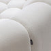 Yolonda - Modern Curved Off-White Fabric Loveseat