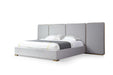Athena - Modern Light Grey Linen + Gold Bed