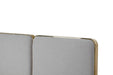 Athena - Modern Light Grey Linen + Gold Bed