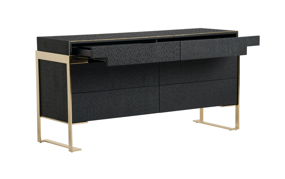Rothsay - Modern Wenge + Gold Dresser
