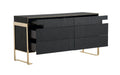 Rothsay - Modern Wenge + Gold Dresser