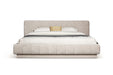 Eastern King Concord - Modern Light Grey Velvet Bed
