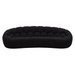 Yolonda - Modern Curved Black Fabric Sofa