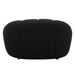 Yolonda - Modern Curved Black Fabric Chair