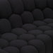 Yolonda - Modern Curved Black Fabric Chair