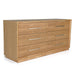 Santa Barbara - Modern Grey Fabric + Natural Bedroom Set