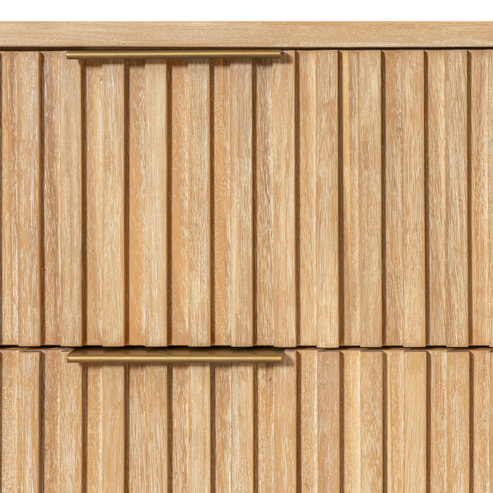 Mikala - Modern Natural Oak Nightstand