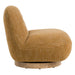 Renee - Modern Mustard Fabric Swivel Accent Chair