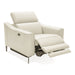 Eden - Modern White Leather Recliner Chair