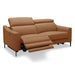 Eden - Modern Camel Leather Sofa With 2 Recliners
