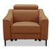 Eden - Modern Camel Leather Recliner Chair