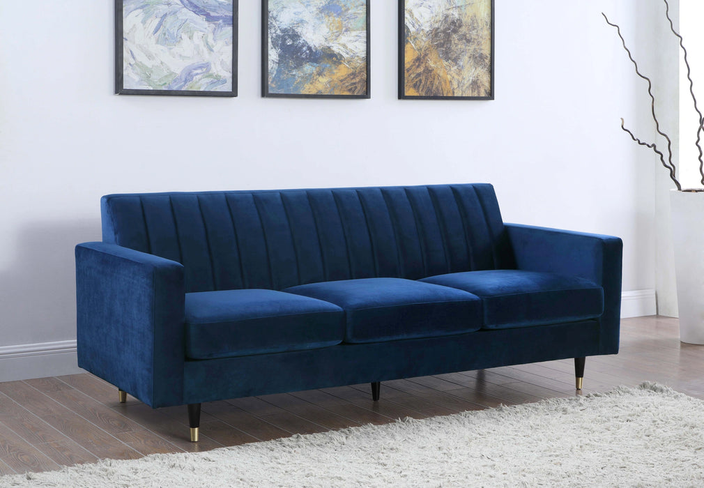 Lola Navy Velvet Sofa
