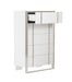 Cartier - Modern White + Stainless Steel Chest