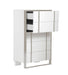 Cartier - Modern White + Stainless Steel Chest