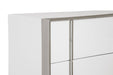 Cartier - Modern White + Stainless Steel Chest
