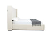 Byrne - Modern Off White Fabric Bed