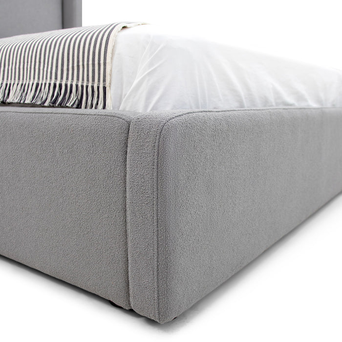 Byrne - Modern Grey Fabric Bed
