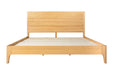 Eastern King Seattle - Modern Natural Oak Bed
