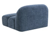 Forman - Modern Blue Fabric Modular Armless Sectional Seat