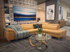 Viola - Italian Contemporary Cognac Leather Right Facing Sectional Sofa