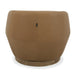 Agatha - Modern Tan Leather Swivel Accent Chair