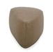Kinsey - Modern Tan Leather Small River Rock Ottoman